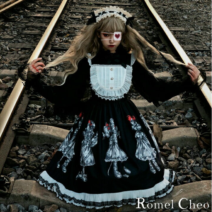 楽天市場】【送料無料】 RomelCheo ゴスロリ 病みかわいい ジャンパー 