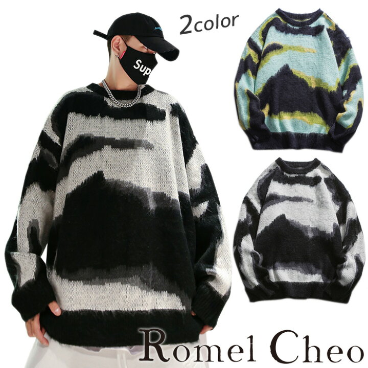楽天市場】【送料無料】RomelCheo タイダイカモフラージュセーター  
