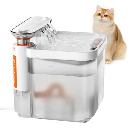 【半額セール中！！！】CAT CARE自動給水器 猫 犬 給水器 水飲み器 自動水やり器 超静音 浄水器 コードレス ポンプ 軟水 ペットキット ペット用 自動給水機 おしゃれ 多頭飼い お留守番対応 循環式 給水 キレイな軟水を保ち 2.5L大容量 CAT CARE