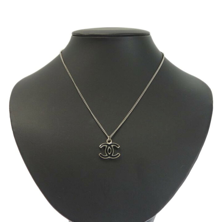 楽天市場】【中古】 シャネル CHANEL ココマーク ネックレス ブラック  