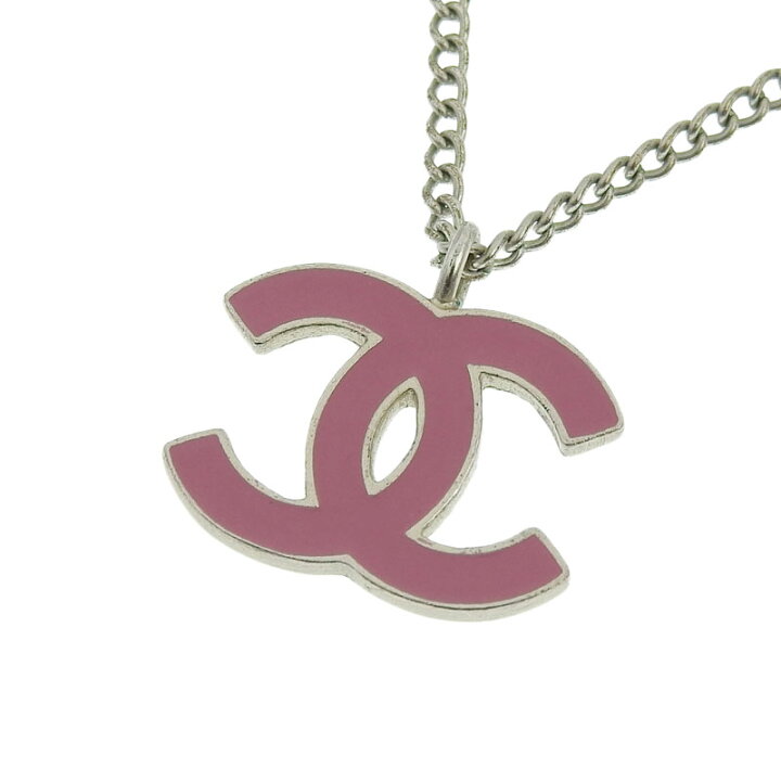 楽天市場】【中古】 シャネル CHANEL ネックレス ココマーク ピンク 