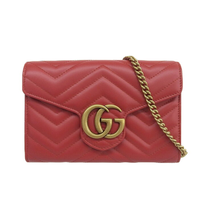 楽天市場】【中古】 グッチ GUCCI GGマーモント ショルダーバッグ 