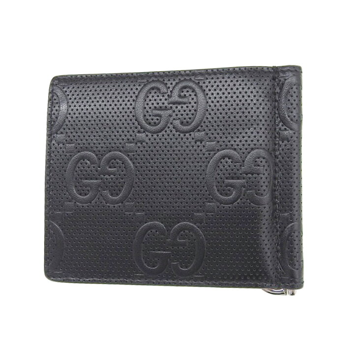 楽天市場】【中古】 グッチ GUCCI マネークリップ 財布 GGエンボス  