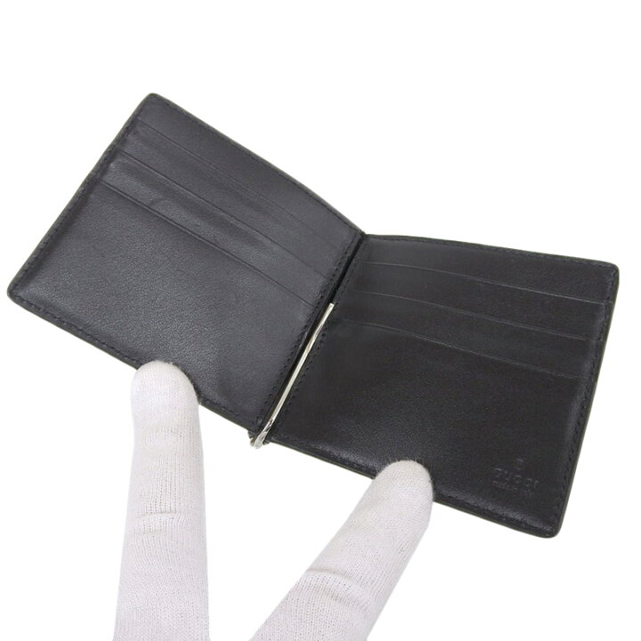 楽天市場】【中古】 グッチ GUCCI マネークリップ 財布 GGエンボス  