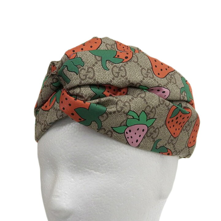 楽天市場】【中古】 グッチ GUCCI GG ストロベリープリント ヘッド  