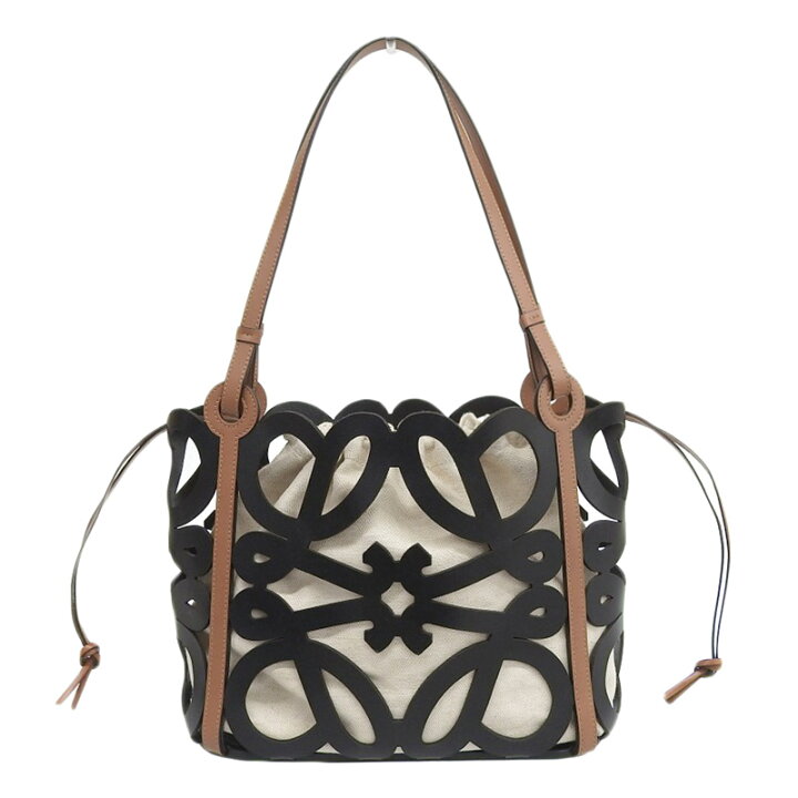 楽天市場】【中古】 ロエベ LOEWE アナグラムカットアウトトート  