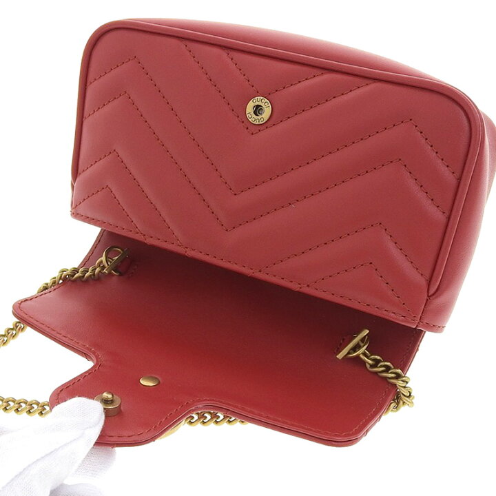 楽天市場】【中古】 グッチ GUCCI GGマーモント ショルダーバッグ  