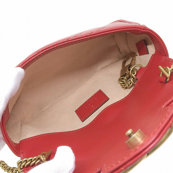 楽天市場】【中古】 グッチ GUCCI GGマーモント ショルダーバッグ  
