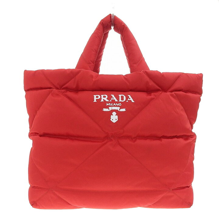 楽天市場】【中古】 プラダ PRADA パデッドRe Nylon トートバッグ 