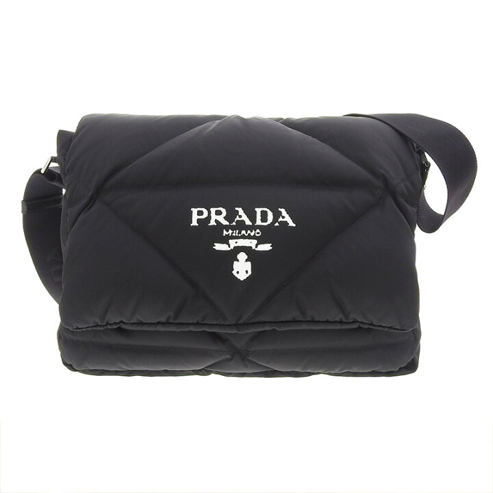楽天市場】【中古】 プラダ PRADA パデッドRe Nylon ショルダーバッグ  