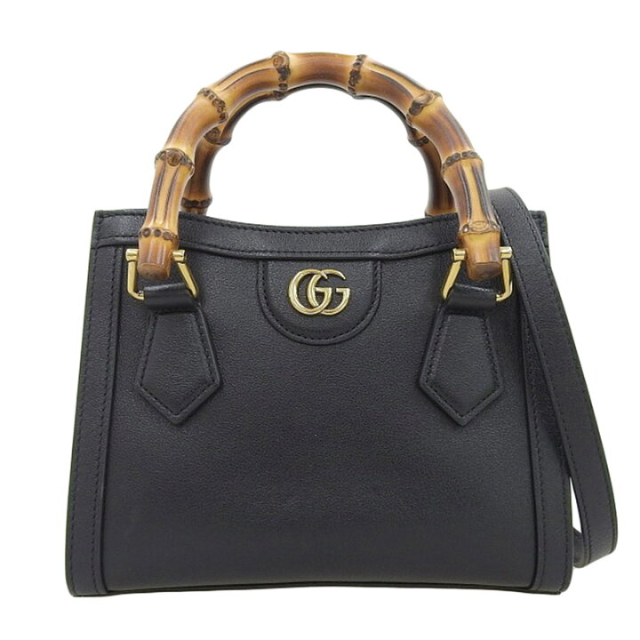 楽天市場】【中古】 グッチ GUCCI バンブー ダイアナ ミニ 2WAYバッグ 