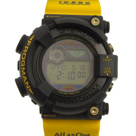 【中古】 カシオ Gショック フロッグマン アイサーチ ジャパンコラボモデル ソーラー バイオマスプラスチック 黒文字盤 GW-8200K 美品 新入荷 OW0427