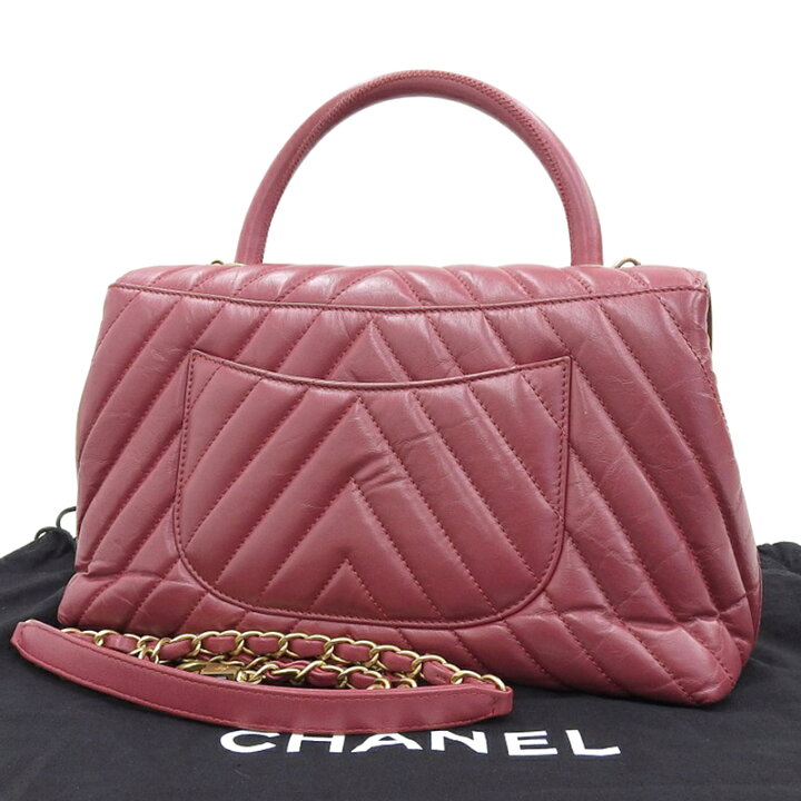 楽天市場】【中古】 シャネル CHANEL ココハンドル Vステッチ 2WAY  