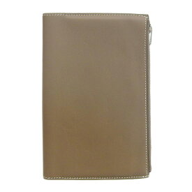 【中古】 エルメス HERMES ノートカバー EAジップ ヴォー・スイフト エトゥープ C刻印 2018年 新入荷 HE0920