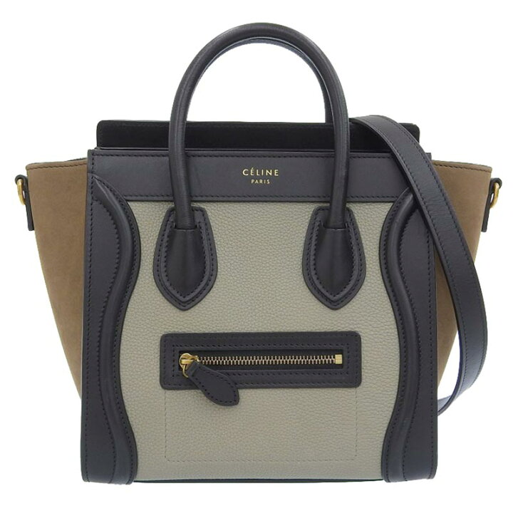 楽天市場】【中古】 セリーヌ CELINE ラゲージ ナノショッパー 2WAY  