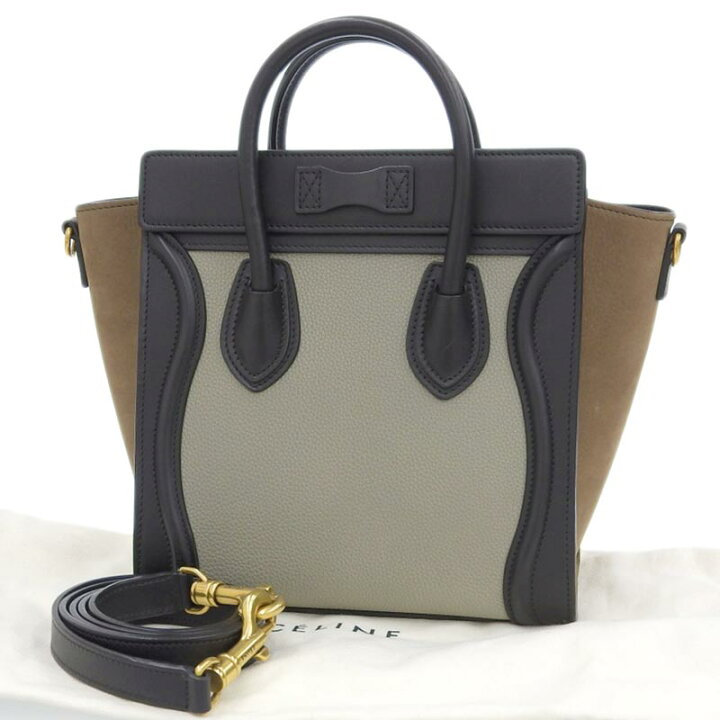 楽天市場】【中古】 セリーヌ CELINE ラゲージ ナノショッパー 2WAY 