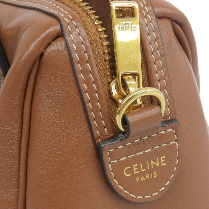 楽天市場】【中古】 セリーヌ CELINE スモールボストン キュイル 