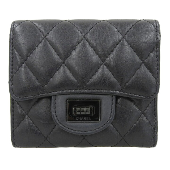 楽天市場】【中古】 シャネル CHANEL マトラッセ コンパクトウォレット  
