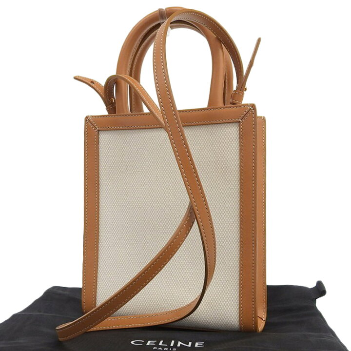楽天市場】【中古】 セリーヌ CELINE ミニバーティカルカバ 2WAYバッグ  