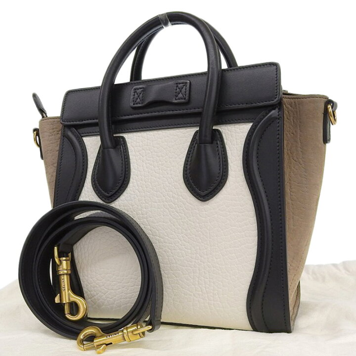 楽天市場】【中古】 セリーヌ CELINE ラゲージ ナノショッパー 2WAY 