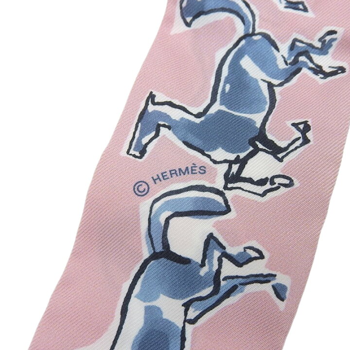 楽天市場】【中古】 エルメス HERMES ツイリー スカーフ シルク ピンク  