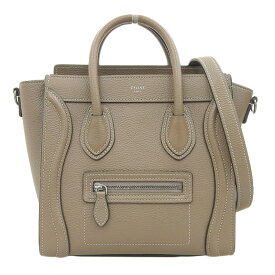 【中古】 セリーヌ CELINE ラゲージ ナノショッパー 2WAYバッグ ハンドバッグ ショルダーバッグ レザー スリ 新入荷 OB2095