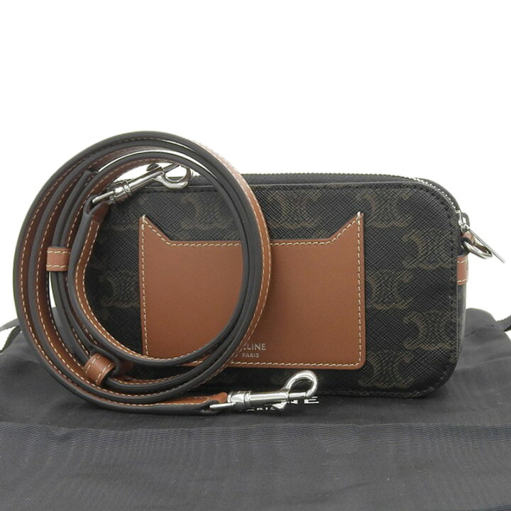 楽天市場】【中古】 セリーヌ CELINE ホリゾンタルポーチ ショルダー 