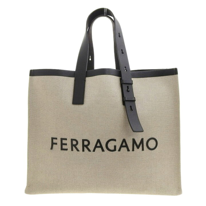 楽天市場】【中古】 フェラガモ FERRAGAMO ロゴ トートバッグ 
