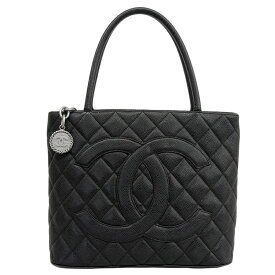【中古】 シャネル CHANEL 復刻トート ココマーク トートバッグ ハンドバッグ キャビアスキン ブラック シルバー金具 新入荷 CH0986