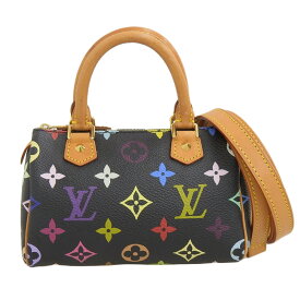 【中古】 ルイヴィトン モノグラム マルチカラー ミニスピーディ 2WAYバッグ ハンドバッグ ショルダーバッグ ノワール M92644 新入荷 LV1625