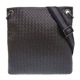 【中古】 ボッテガヴェネタ BOTTEGA VENETA イントレチャート ショルダーバッグ 斜め掛けショルダー レザー ブラウン V465C2078 新入荷 OB2321