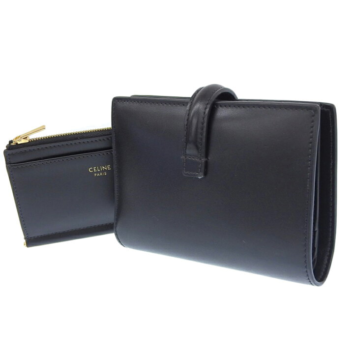 楽天市場】【中古】 セリーヌ CELINE 16セーズ トリフォールド 二  