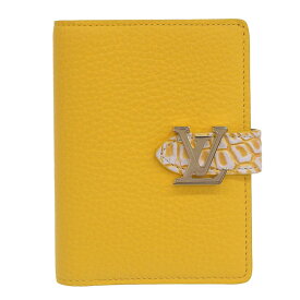 【中古】 ルイヴィトン LOUIS VUITTON ヴェルティカルウォレット 二つ折り財布 トリヨン/クロコ イエロー 新入荷 LV1815