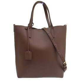 【中古】 サンローラン SAINT LAURENT トイショッピング 2WAYバッグ トートバッグ ショルダーバッグ レザー ブラウン 498612 新入荷 OB2356