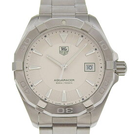 【中古】 タグホイヤー TAG HEUER アクアレーサー メンズ クォーツ 腕時計 SS ホワイト文字盤 WAY1111 新入荷 OW0456
