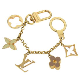 【中古】 ルイヴィトン LOUIS VUITTON フルール・ドゥ・モノグラム バッグチャーム GP ゴールド色 M65111 新入荷 LV1838