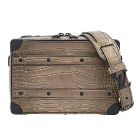 【中古】 ルイヴィトン LOUIS VUITTON ソフトトランクバックパックPM 2WAYバッグ クロコダイル ブロンズ N81475 新入荷 LV1875