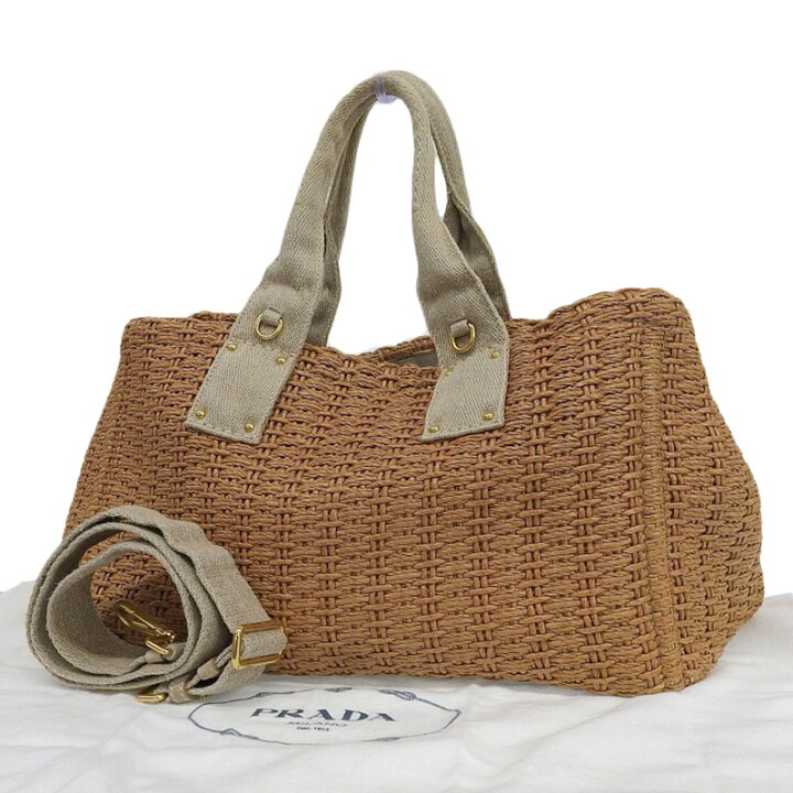 楽天市場】【中古】 プラダ PRADA カナパ 2WAYバッグ トートバッグ 