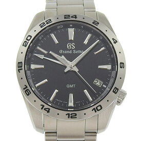 【中古】 セイコー SEIKO グランドセイコー スポーツコレクション GMT メンズ クォーツ 腕時計 SS 黒文字盤 SBGN027 9F86-OAKO 新入荷 OW0471