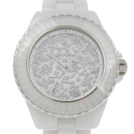 【中古】 シャネル CHANEL J12 コズミック レディース クォーツ 腕時計 セラミック/SS ホワイト文字盤 H7990 美品 新入荷 CH1063