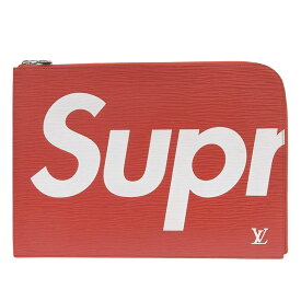 【中古】 ルイヴィトン LOUIS VUITTON エピ ポシェット・ジュールGM クラッチバッグ レッド シュプリームコラボ M67722 新入荷 LV1719