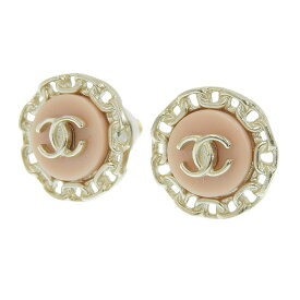 【中古】 シャネル CHANEL ココマーク ピアス GP ピンク ゴールド色 A18K 新入荷 CH1068