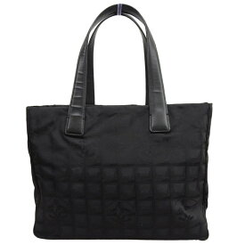 【中古】 シャネル CHANEL ニュートラベルラインMM トートバッグ ナイロン/レザー ブラック 10番台 新入荷 CH1134