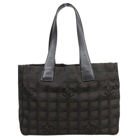 【中古】 シャネル CHANEL ニュートラベルラインPM トートバッグ ナイロン/レザー ダークブラウン 9番台 新入荷 CH1135
