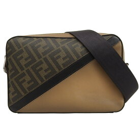 【中古】 フェンディ FENDI ズッカ カメラケース ショルダーバッグ PVC/レザー ブラウン 7M0286 新入荷 OB2771