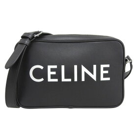【中古】 セリーヌ CELINE ミディアムメッセンジャー ショルダーバッグ レザー ブラック 新入荷 OB2832