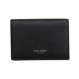 【中古】 サンローラン SAINT LAURENT カードケース 名刺入れ レザー ブラック 469338 新入荷 OBB0664