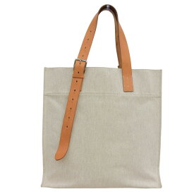 【中古】 エルメス HERMES エトリヴィエール トートバッグ トワルアッシュ ヴァッシュハンター ベージュ □O刻印 2011年 新入荷 HE1158