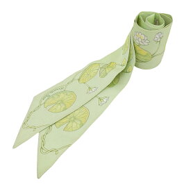 【中古】 エルメス HERMES ツイリー ハス シルク グリーン 新入荷 HE1169