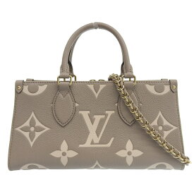 【中古】 ルイヴィトン LOUIS VUITTON バイカラー モノグラム アンプラント オンザゴーEW トゥルトレール クレーム M23641 新入荷 LV1753